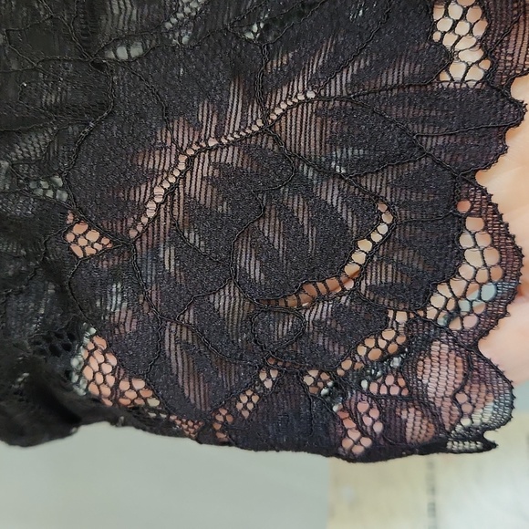 Free People, Women's Intimately, Sz Sm, BLack Lace,Elastized, w Adjustable Strap - Picture 7 of 11